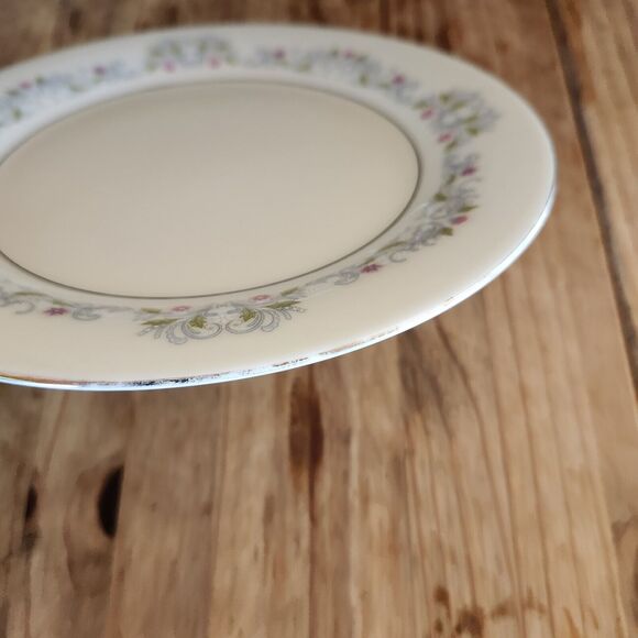 Crown Ming Fine China Windsor 4 Salad Plates 7.5" Jian Shiang Floral Pattern - Picture 7 of 8